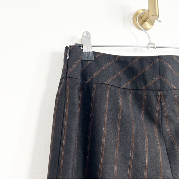 AKRIS Wool & Cashmere Black Striped Trouser Dress Pants Size US 6 - Picture 6 of 6